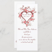 Wedding Keepomwille Favor, Fancy Lijst van het har (Voorkant / Achterkant)