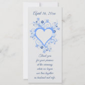 Wedding Keepomwille Favor met Romantic Heart Lijst (Achterkant)