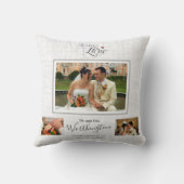 Wedding Keepomwille Foto Collage Persoonlijk Kussen (Achterkant)