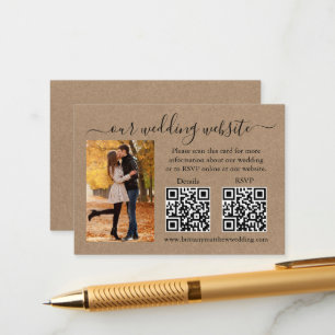Wedding Kraft RSVP - Details foto 2 QR Informatiekaartje