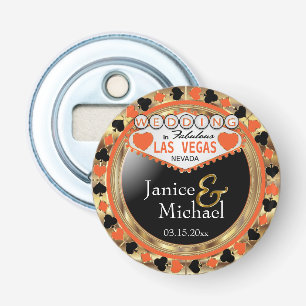 Wedding Las Vegas Style - Oranje Button Flesopener