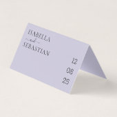 Wedding Lavender Lilac QR Code Playlist Kaart (Achterkant)