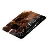 Wedding Love is Patiënt Postponement Photo Magnet Magneet (Linkerzijde)