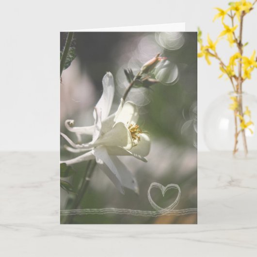 Wedding-Love Kaart (Gele Bloem)