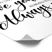 Wedding Love Quote Poster (Hoek)
