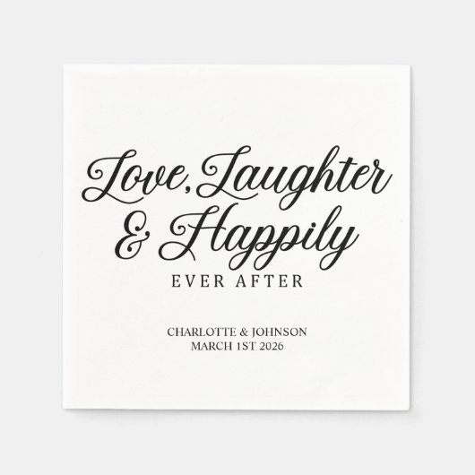 Wedding Love Quote Servet (Voorkant)