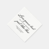 Wedding Love Quote Servet (Hoek)