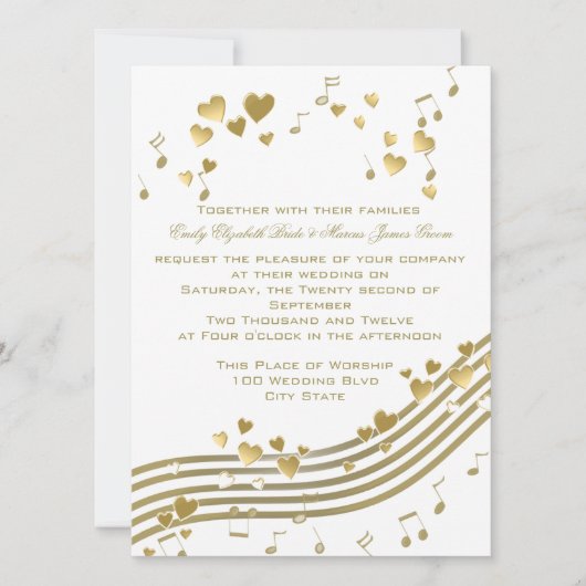 Wedding Love Song Kaart (Voorkant)