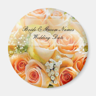 Wedding Magnet Favor Sjabloon Magneet