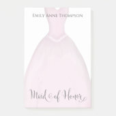 Wedding Maid of Eur Cute  Dress Custom Post-it® Notes (Voorkant)