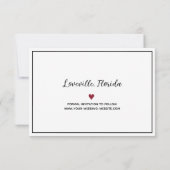 Wedding March 2024 Calendar Custom Photo White Save The Date (Achterkant)