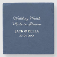 Wedding Match made in heaven bruiloft gunsten blau