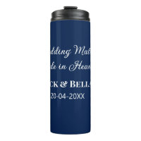 Wedding Match made in heaven bruiloft gunsten blau