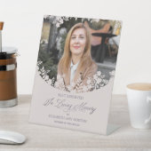 Wedding Memorial Table Wildflowers Frame Photo Reclamebord Met Voetstuk (Insitu)