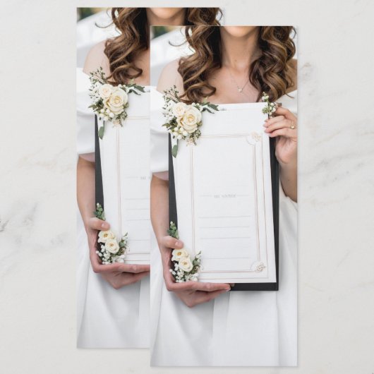 wedding menu (Voorkant / Achterkant)