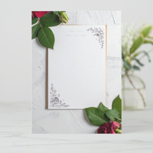 wedding menu (Staand voorkant)