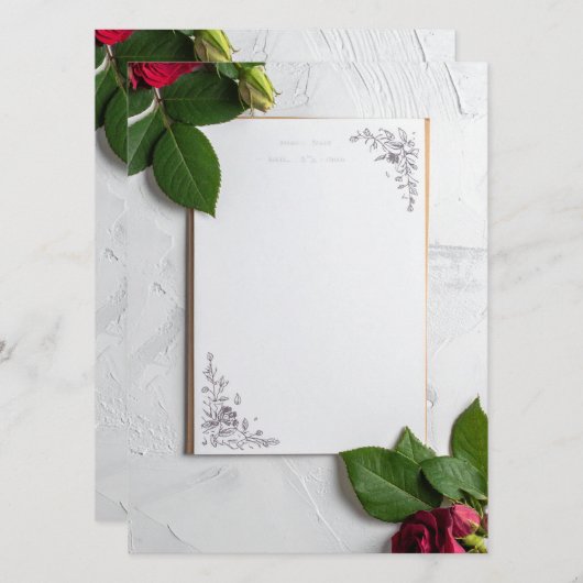 wedding menu (Voorkant / Achterkant)