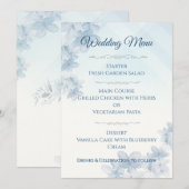 Wedding Menu Elegant Editable  (Devant / Derrière)