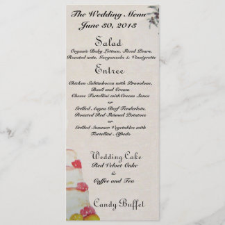 Wedding Menus Menu