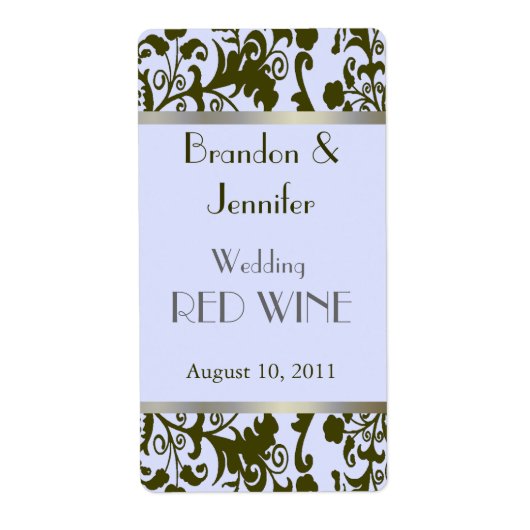 Wedding Mini Wine Labels (Voorkant)