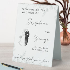 Wedding Modern Tabletop Signs