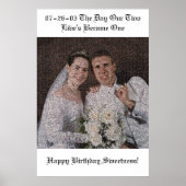 Wedding Mosaic Poster (Voorkant)