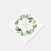 Wedding Napkin Greenery Cocktail Napkin Servet (Hoek)