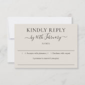 Wedding Neutral Cream vriendelijk antwoord (Voorkant)