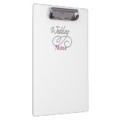 Wedding Notes Appointment Note Keeper Business Klembord (Rechts)