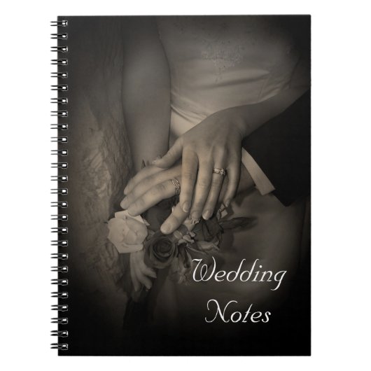 "Wedding Notes" voor een bride- of groomplanningno Notitieboek (Voorkant)