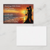 Wedding Officiant Strand Theme Visitekaartjes (Voorkant / Achterkant)
