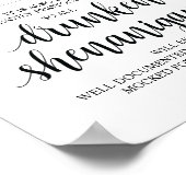 Wedding Open Bar, dronken shenanigans, bord Poster (Hoek)