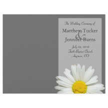 Wedding Order of Service and Ceremony Program