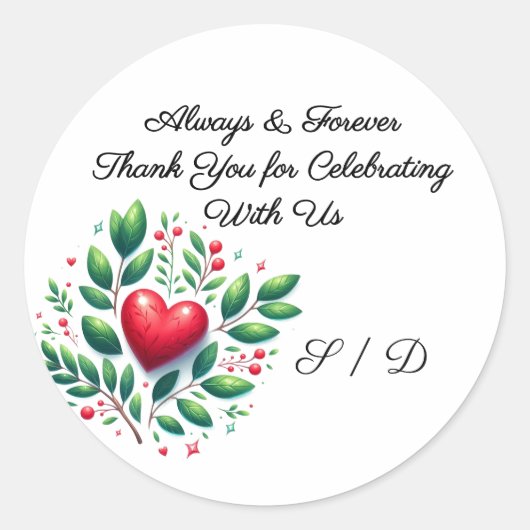 Wedding Packaging Sticker (Voorkant)