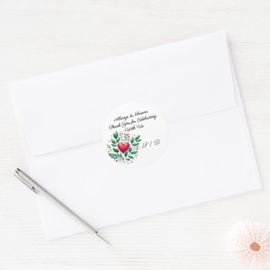 Wedding Packaging Sticker (Envelop)