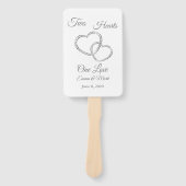 Wedding Paddle Fan Handwaaier (Voorkant)