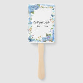 Wedding Paddle Fan Handwaaier (Achterkant)