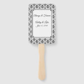 Wedding Paddle Fan Handwaaier (Achterkant)