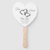 Wedding Paddle Fan Handwaaier (Voorkant)