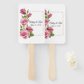 Wedding Paddle Fan Handwaaier (Voorkant en achterkant)