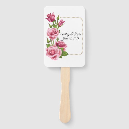 Wedding Paddle Fan Handwaaier (Voorkant)