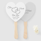 Wedding Paddle Fan Handwaaier (Voorkant en achterkant)