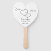 Wedding Paddle Fan Handwaaier (Voorkant)