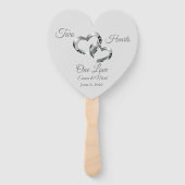 Wedding Paddle Fan Handwaaier (Voorkant)