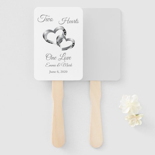 Wedding Paddle Fan Handwaaier (Voorkant en achterkant)
