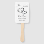 Wedding Paddle Fan Handwaaier (Voorkant)