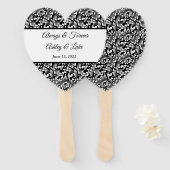 Wedding Paddle Fan Handwaaier (Voorkant en achterkant)