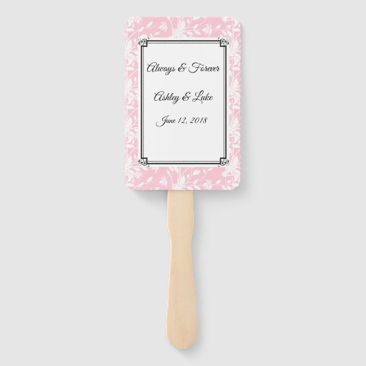 Wedding Paddle Fan Handwaaier (Achterkant)