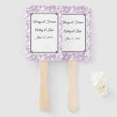 Wedding Paddle Fan Handwaaier (Voorkant en achterkant)
