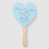 Wedding Paddle Fan Handwaaier (Voorkant)